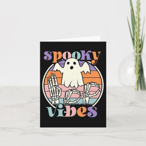 Spooky Vibes Asl Hands American Sign Language Boo  Card