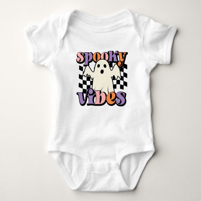 Spooky Vibes Baby Bodysuit (Front)