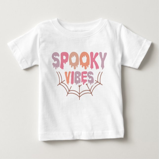 Spooky Vibes Baby T-Shirt (Front)