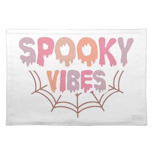 Spooky Vibes Cloth Placemat (Front)