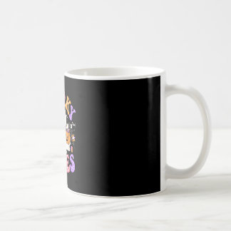 Spooky vibes cute ghost jack o lantern retro coffee mug