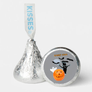 Spooky Vibes Ghost Pumpkin Scene Design Hershey®'s Kisses®