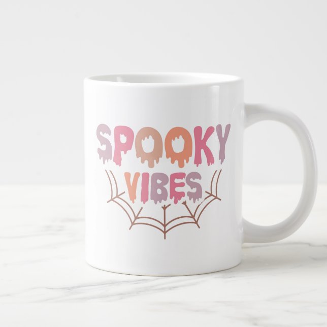 Spooky Vibes Giant Coffee Mug (Right)