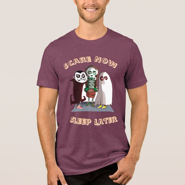 Spooky Vibes – Halloween Design Men’s T-Shirt  Des Tri-Blend Shirt (Front)