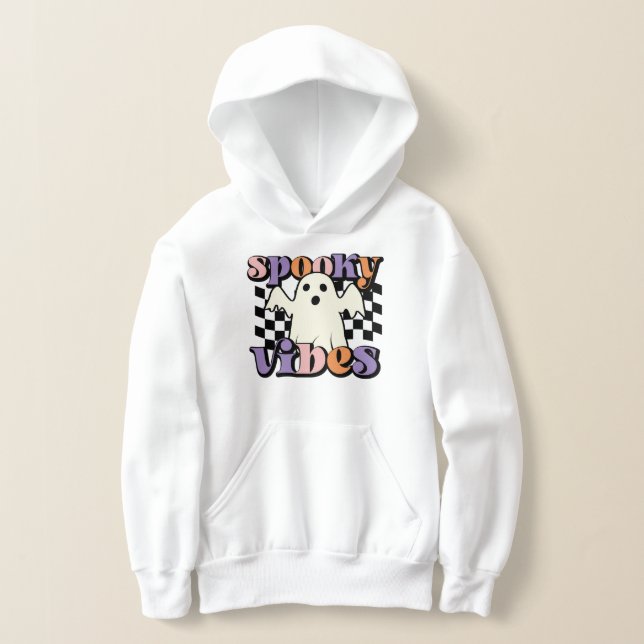 Spooky Vibes Halloween Hoodie (Laydown)