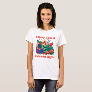 Spooky Vibes Halloween Night Funny T-Shirt