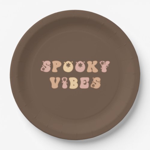 Spooky Vibes Halloween Party Paper Plates