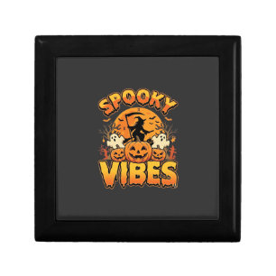 Spooky Vibes Halloween Pumpkin Witch Design_1 Gift Box