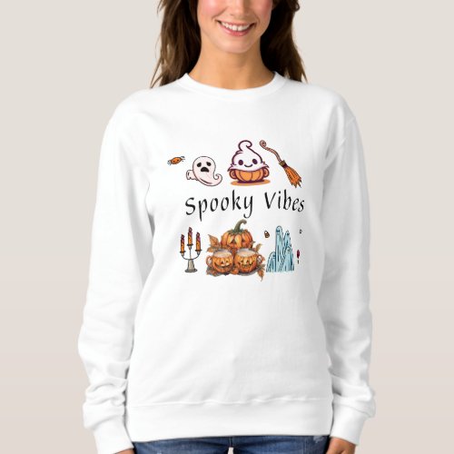 Spooky Vibes Halloween  Sweatshirt