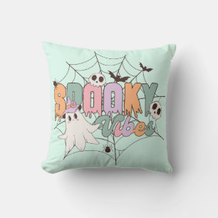 Spooky Vibes Halloween Throw Pillow