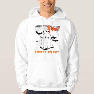 Spooky vibes only - cute Halloween ghost design Hoodie