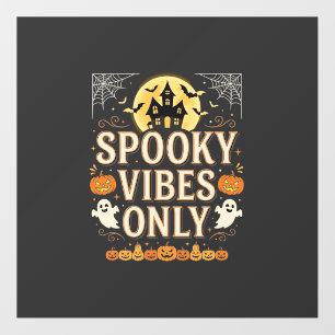 Spooky Vibes Only Halloween Ghost Castle Design_1 Floor Decals