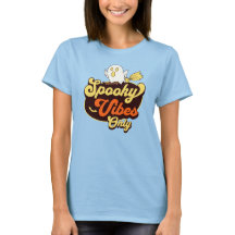 Spooky Vibes Only Halloween Ghost T-Shirt