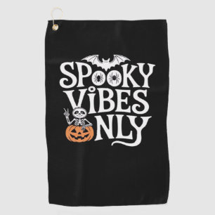 Spooky Vibes Only Halloween Sloth Oversized T-Shir Golf Towel