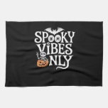 Spooky Vibes Only Halloween Sloth Oversized T-Shir Kitchen Towel