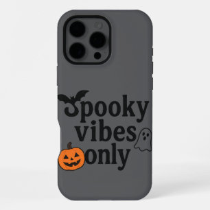 Spooky Vibes Only 🎃 Halloween Sticker Design iPhone 16 Pro Max Case