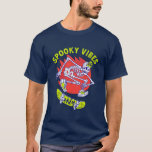 Spooky Vibes Only Skateboarding Skeleton Halloween T-Shirt<br><div class="desc">Spooky vibes only. Funny and retro skateboarding design for your Happy Halloween party. Cool and awesome merchandise for those who love to ride skateboard, skateboarder professional. This goes well with your spooky and scary Halloween decoration of Jack-O-Lantern pumpkin, ghost, skull, skeleton, witches and black cats. Vintage and retro design with...</div>