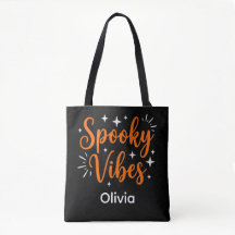Spooky Vibes Personalized Cute Halloween Trick or