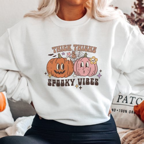 Spooky vibes Pumpkins Halloween Sweatshirt