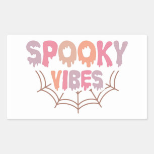 Spooky Vibes Rectangular Sticker
