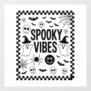 Spooky Vibes Retro Halloween Floor Decals