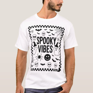 Spooky Vibes Retro Halloween T-Shirt