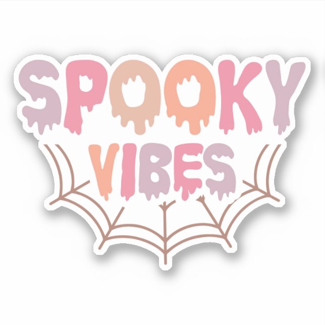 Spooky Vibes Sticker (Front)