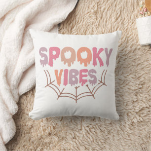 Spooky Vibes Throw Pillow