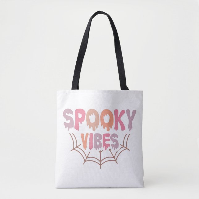 Spooky Vibes Tote Bag (Front)