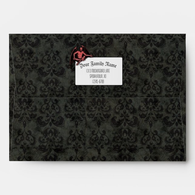 Spooky Victorian Envelopes (Back (Top Flap))