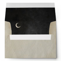 Spooky Vintage Halloween | Crescent Moon | Envelope Spooky Vintage Halloween | Crescent Moon | Envelope
