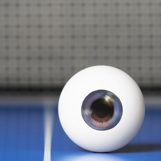 Spooky Weird Realistic Blue Eye Eyeball Halloween Ping Pong Ball (Net)