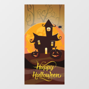 Spooky Whimsical Jack o Lanterns Happy Halloween Window Cling