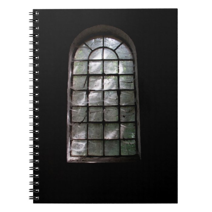 Spooky window spiral notebooks