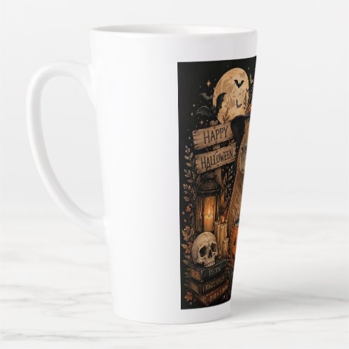 Spooky Witch Capybara Halloween Latte Mug