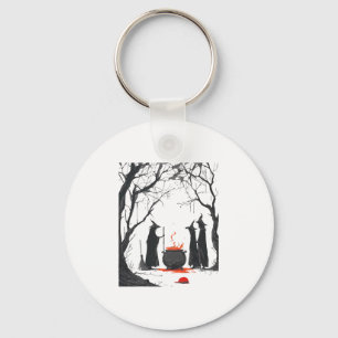 Spooky Witch Halloween Anti Trump Feminist Women R Keychain