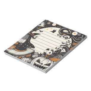 Spooky Witch Halloween Notepad
