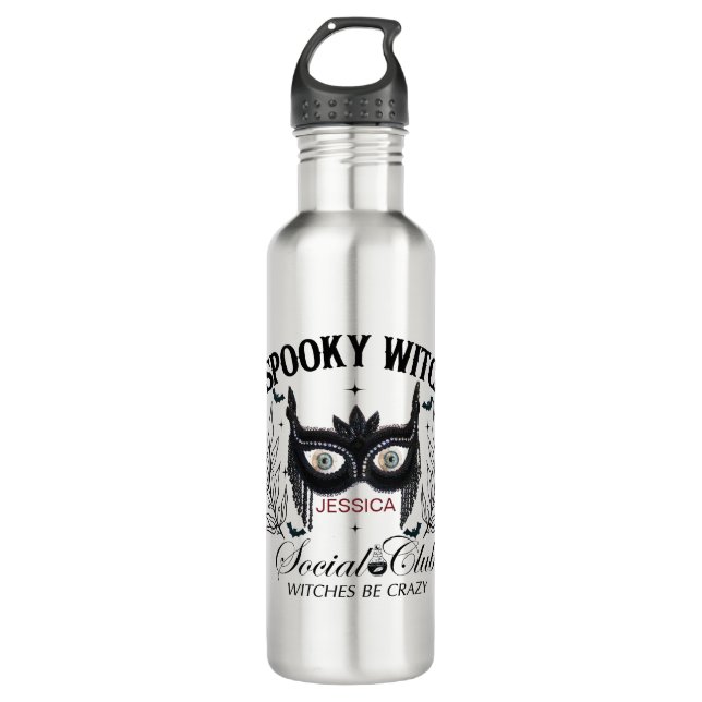 Spooky Witch Halloween Party 30Th Birthday Stainless Steel Water Bottle (Front)