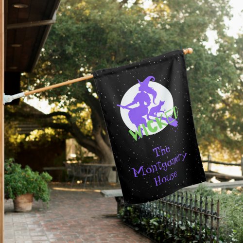 Spooky Witch House Flag