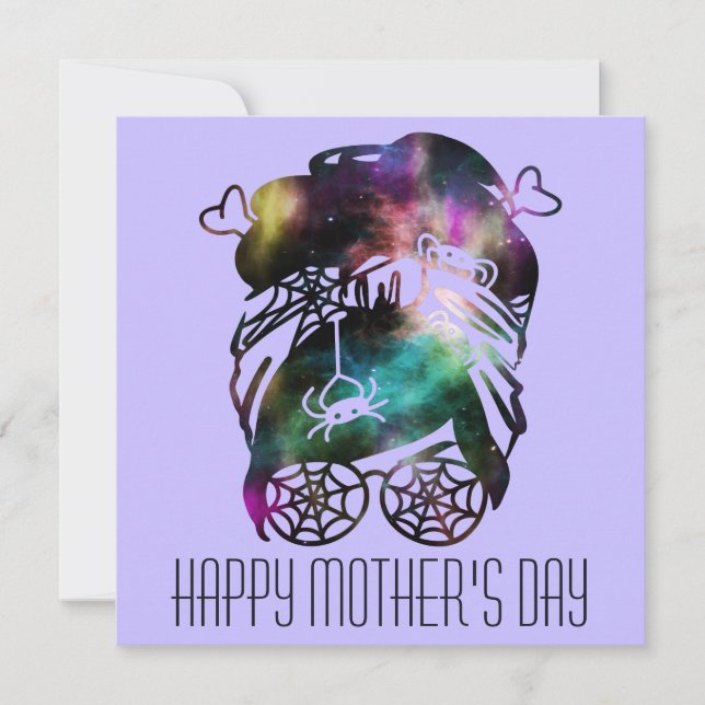 Spooky Witch Mother's Day Creepy Mom Holiday Card (Front)