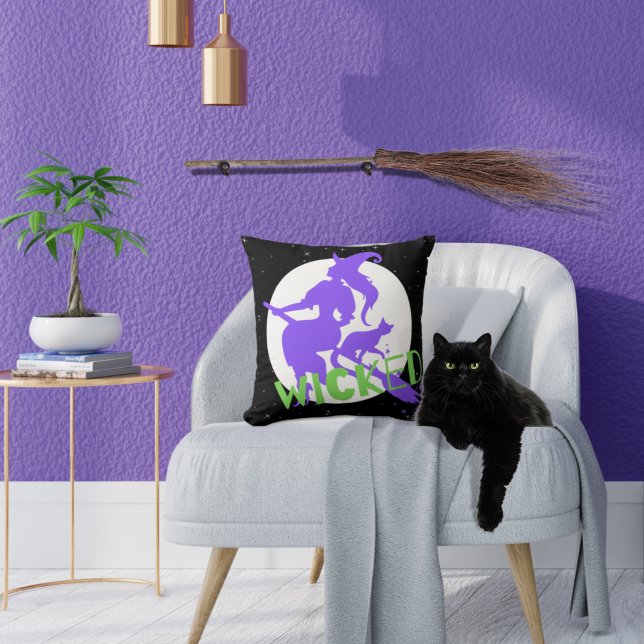 Spooky Witch Throw Pillow (Creator Uploaded)