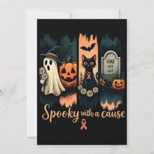 Spooky with a Cause – Halloween & Pink Ribbon Invitation