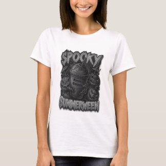 Spooky Women's Black And White T-shirt