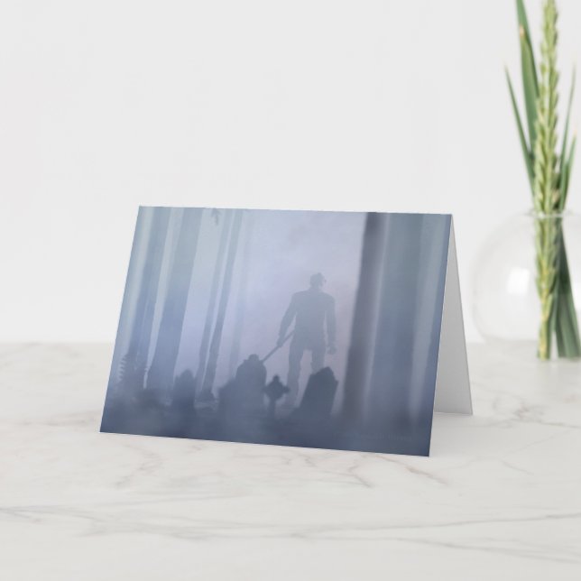 Spooky Woods on Halloween Card (Front)