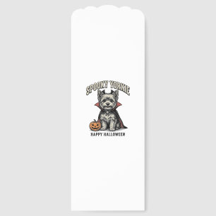 Spooky Yorkie Halloween Dog Vintage Shirt Design_1 Bookmarks