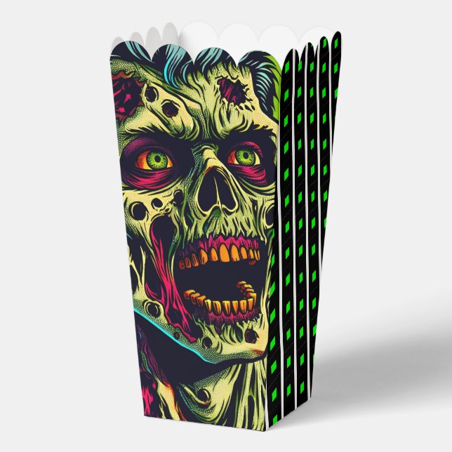 Spooky Zombie Halloween Party Favor Boxes (Front)