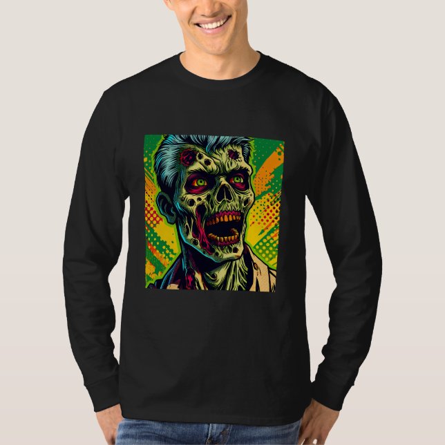 Spooky Zombie Halloween Party T-Shirt (Front)