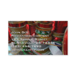 Spools of Christmas Ribbon Holiday Red and Gold Business Card