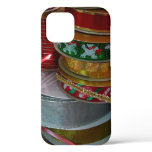 Spools of Christmas Ribbon Holiday Red and Gold iPhone 12 Case