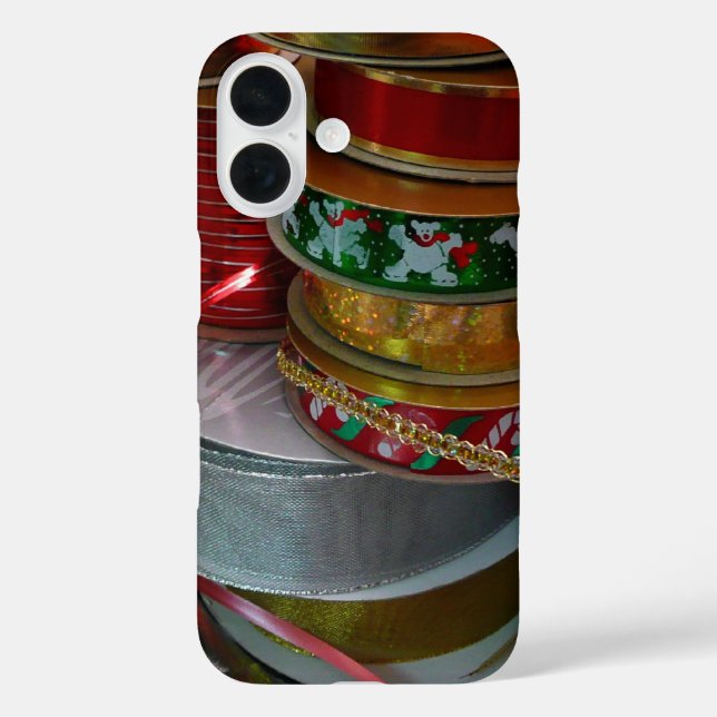 Spools of Christmas Ribbon Holiday Red and Gold Case-Mate iPhone Case (Back)